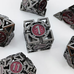 D&D Hollow Metal Dice Sets Pure Copper Engraving Process