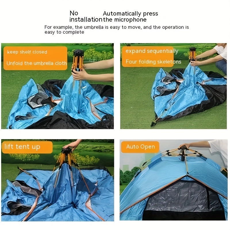 Thickened Rainproof Camping Tent Lightweight Portable Beach Hiking