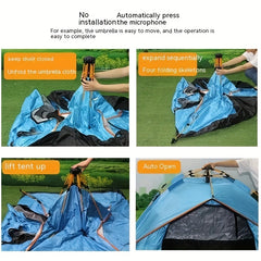Thickened Rainproof Camping Tent Lightweight Portable Beach Hiking