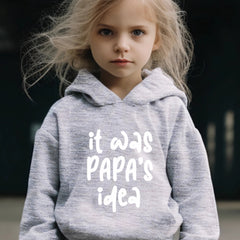 Papa's Idea Pattern Hoodie & Sweatpants Set