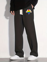 Pride Month Graphic Joggers Men's Casual Loose Fit Pants
