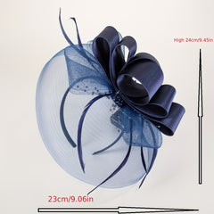 Women Flower Headband Feather Head Piece For Party Birthday Horce Race