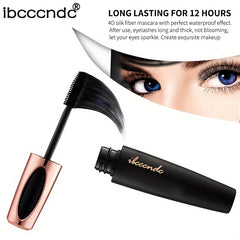 Waterproof 4D Mascara: Thick & Curly, Long-Lasting, Smudge-Proof