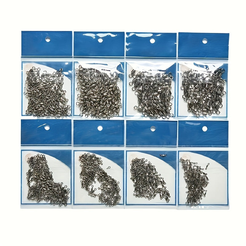 100pcs 8 Shaped Swivel Ring Fishing Barrel Line Hook Connector