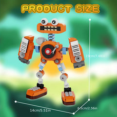 305pcs My Singing Monster Orange Monster Building Blocks Toy