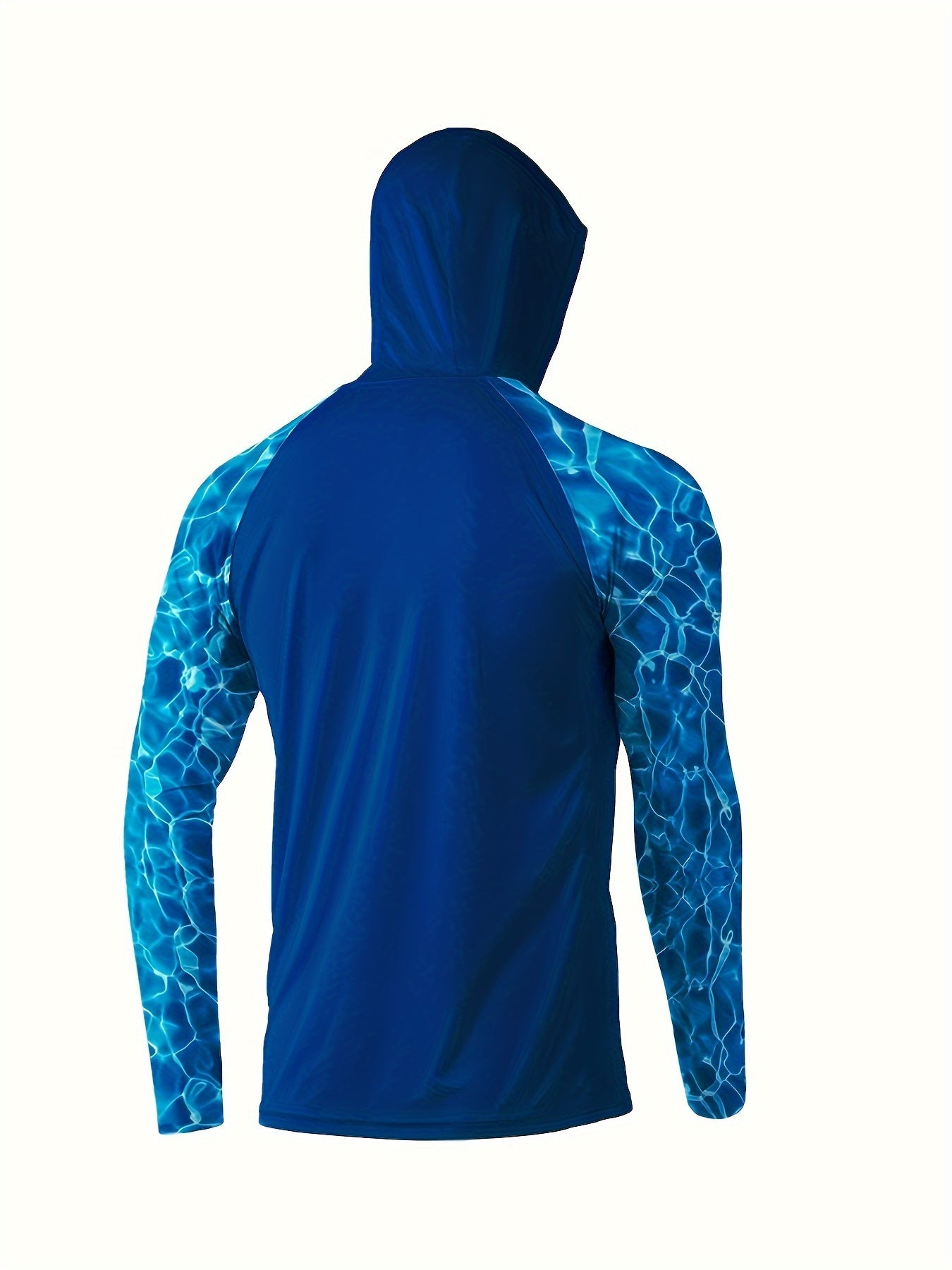 Men's UPF 50 Sun Protection Hoodie Raglan Long Sleeve