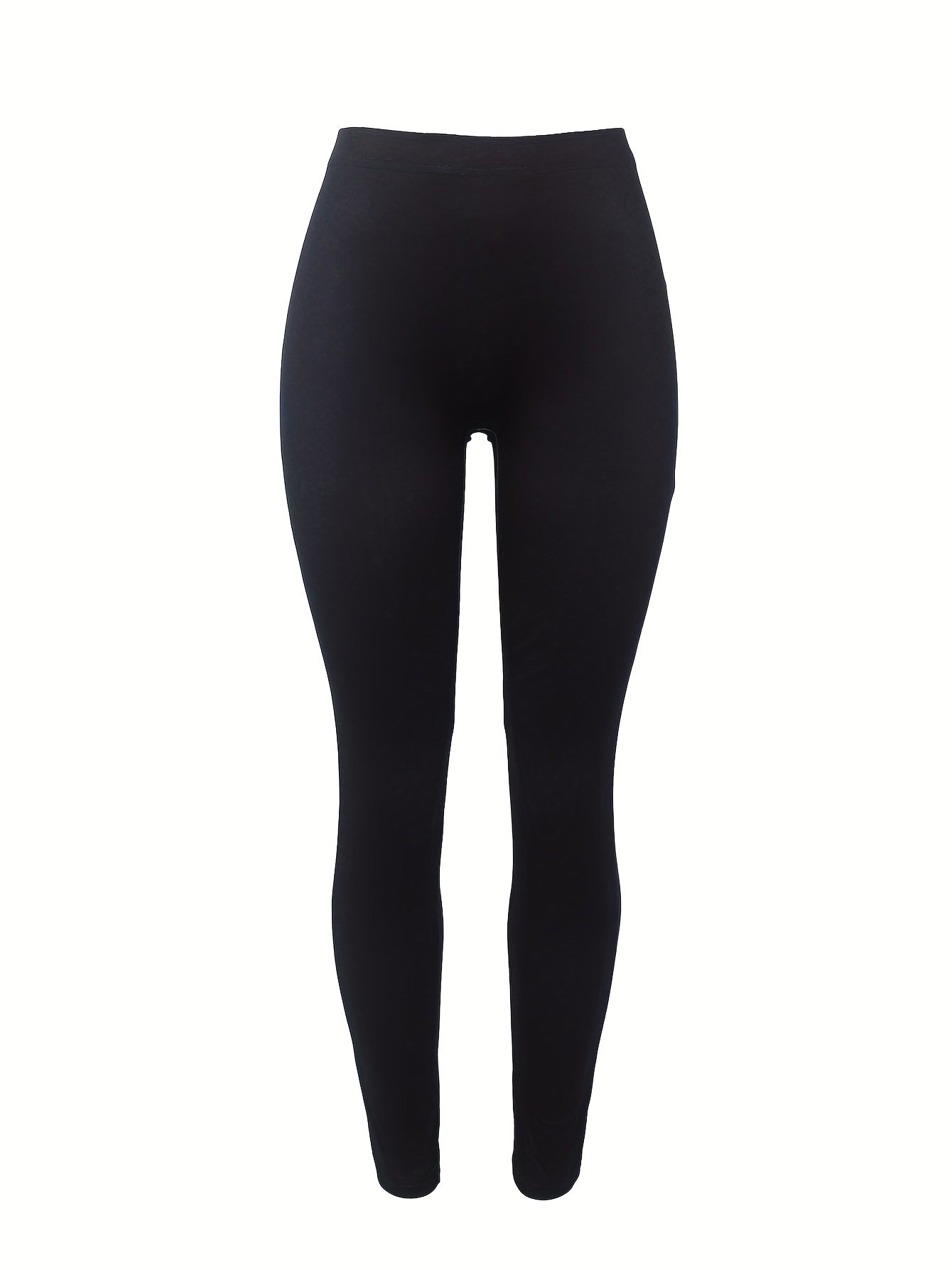 Slogan Print High Rise Leggings