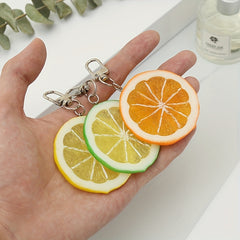 Lemon Slice Key Chain - Fun Birthday Gift