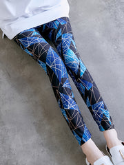 Geo Print Skinny Leggings Stretchy Leggings Women's Clothing