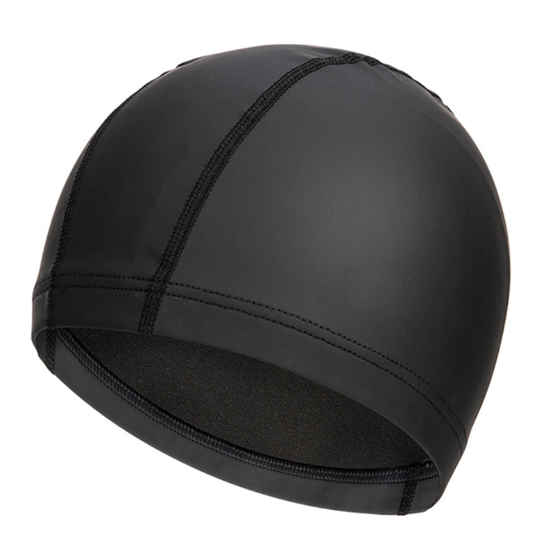 Breathable Unisex PU Swimming Cap for All Hair Types