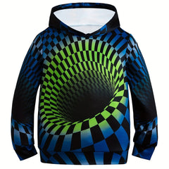 3D Print Boys Hooded Sweatshirt For Kids