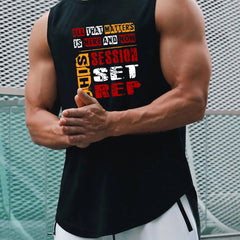 Men's Quick Dry Sleeveless Shirt Active Loose Tank Top