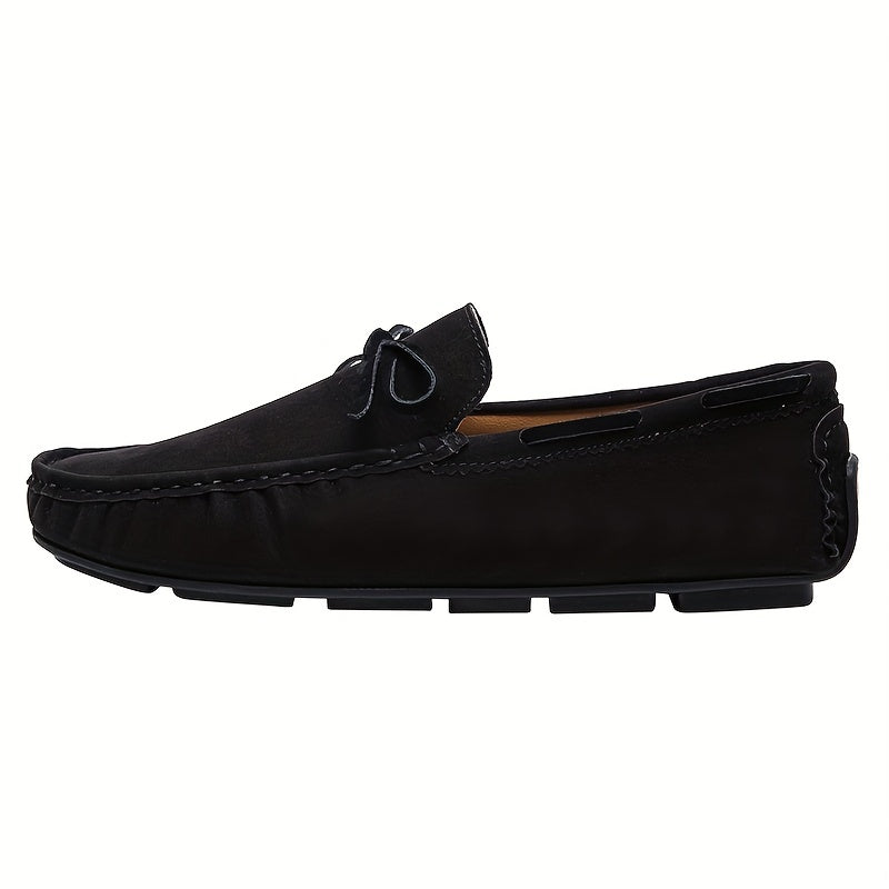 Men's Bowknot Moccasin Loafer Shoes Non-slip Slip-On Driving Shoes