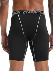 Men's Compression Sports Boxers Shorts Quick Dry Stretch Shorts