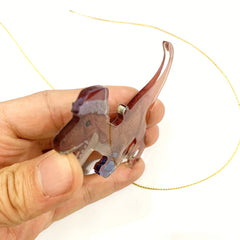 1pc Acrylic Dinosaur Christmas Ornaments Holiday Accessory