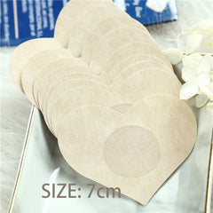 5 Pairs Women's Chest Heart Summer Invisible Bra Breast Patch Stickers