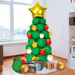 44pcs Christmas Tree Balloons Garland Kit - Christmas Party Decoration