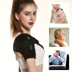 Adjustable USB Heating Shoulder Pad Hot Compress Vibration Massage