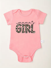 Baby Girls Mama's Girl Short Sleeve Onesie for Summer