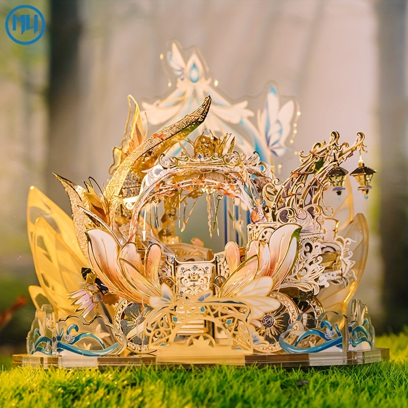 MU 3D Metal Puzzle Kit Angel Story Princess & Elf Series with Stand DIY Model Se