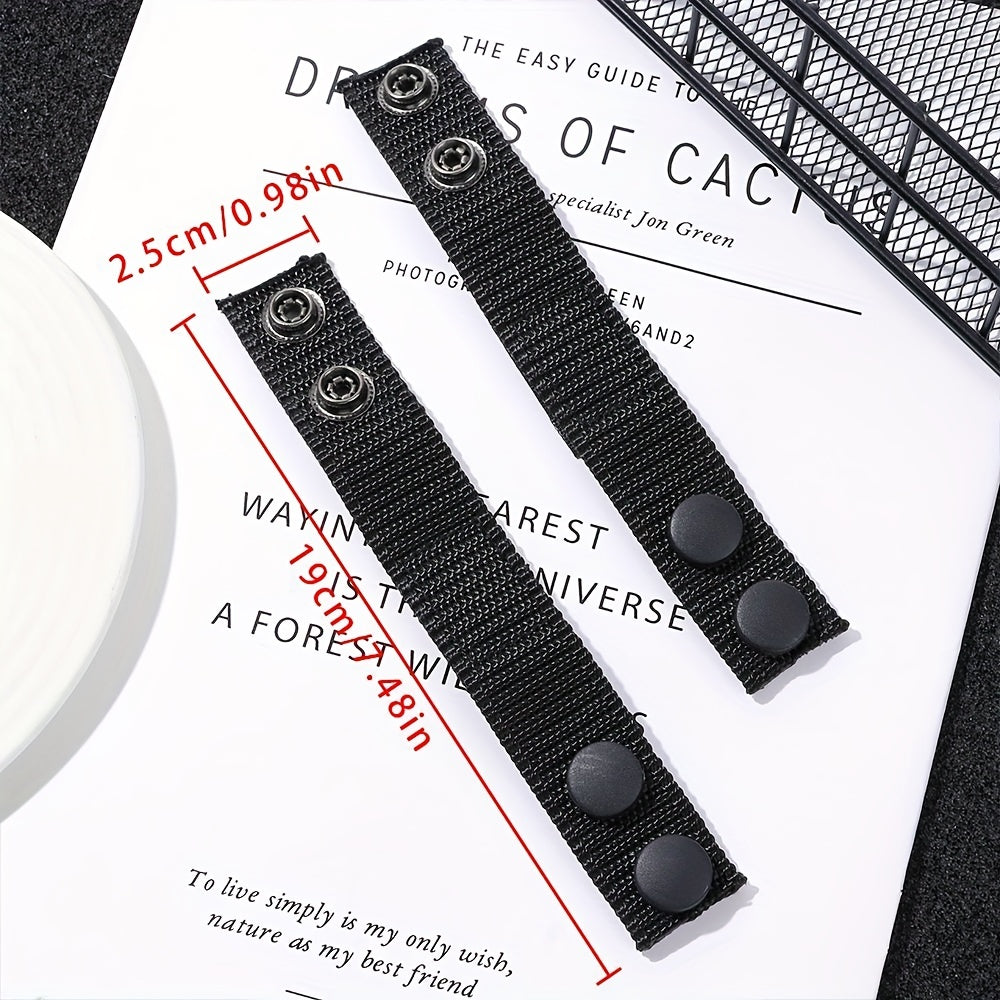 4pcs Tactical Belt Buckles Heavy Duty Nylon Webbing Molle Belt Keepers