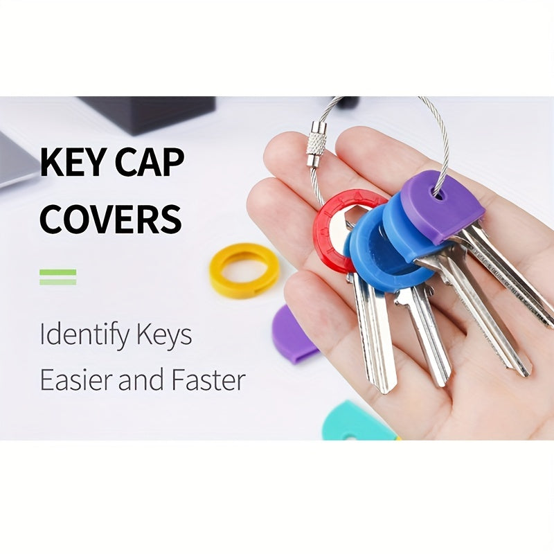 8pcs Key Cap Cover Label Key Identifier Cover Assorted Colors