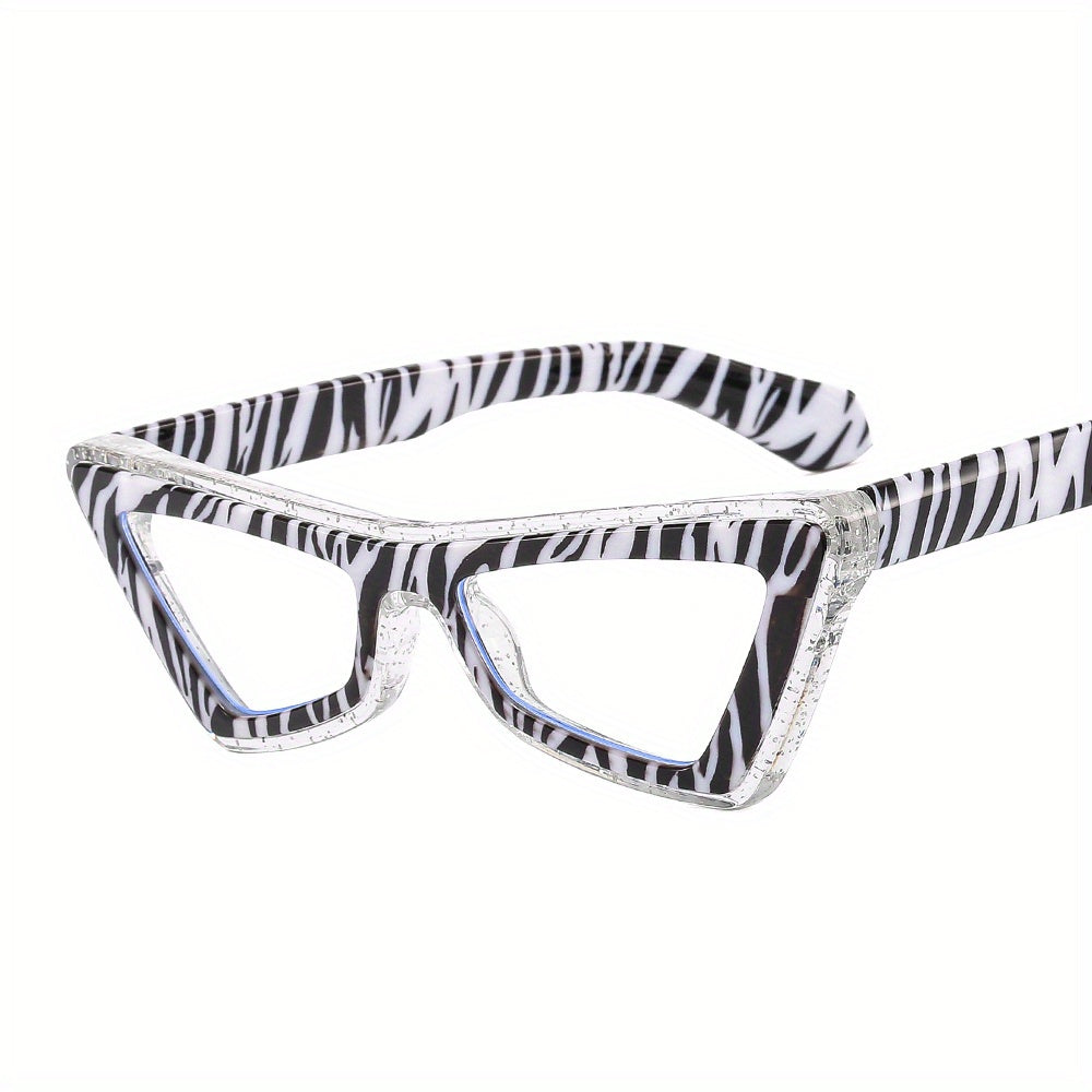 Cat Eye Clear Lens Glasses Anti Light Reading Glasses