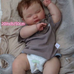 50 8 Cm Realistic Reborn Doll Hand painted Sleeping Boy Genesis Pattern