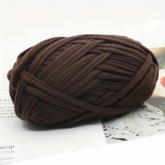 1pc Brown Wine Red Jade Pink Thick Knitted Yarn T shirt Yarn