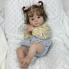 Reborn Baby Doll Toy for Girl Birthday Gift Vinly Limbs Collectable Doll
