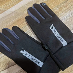 Men's Cycling Gloves Anti-Slip Sun Protection Finger Print Gloves
