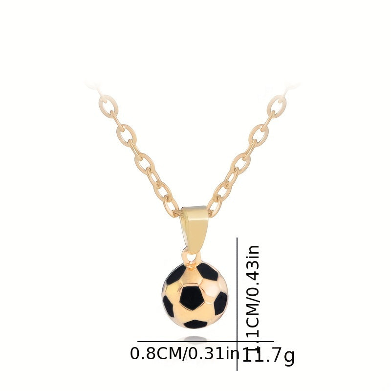 Stainless Steel Soccer Keychain - Ideal for Car or Bag - Great Gift