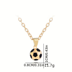 Stainless Steel Soccer Keychain - Ideal for Car or Bag - Great Gift