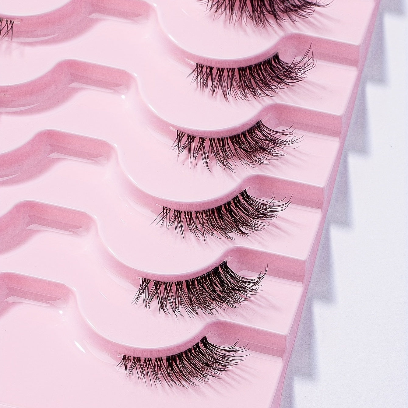 10 Pairs Natural Fluffy Faux Mink Lashes for False Eyelashes Extension