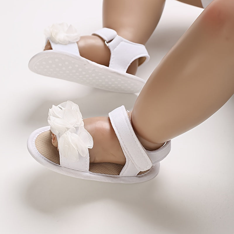 Baby Girls Open Toe Sandals Lightweight Breathable Anti Slip Sandals