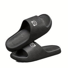 Men's Cartoon Print Slip On Platform Slides Unisex Casual Open Toe
