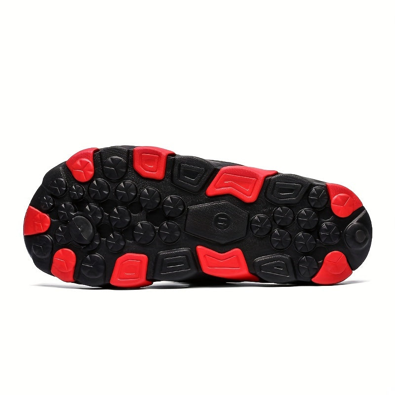 Men's Slip On Flip Flops with Arch Support Lightweight Non-slip Beach Sandals