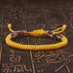 Buddhism Bracelet For Men Colorful Rope Lucky Red Bracelet