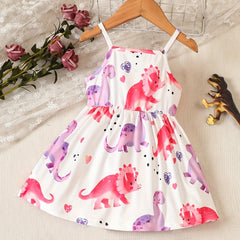 Baby Girls Dino Cami Dress for Summer