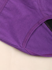 6 Pack Plus Size Leakproof Period Underwear High Waisted Panties Set