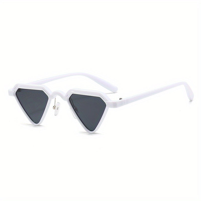 Men's Sun Protection Triangle Sunglasses Hip Hop Style Decorative Accessories
