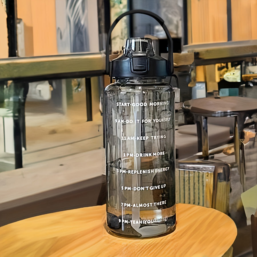 64oz Inspirational Water Bottle with Straw for Home Office Fitness