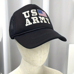 US Army Print Trucker Hat Mesh Baseball Cap