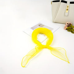 Thin Yarn Neck Scarf Hair Decorated Headband For Girls