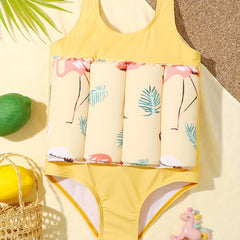Kids Short Sleeve One Piece Swimsuit