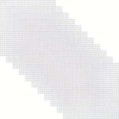 3pcs Plastic Mesh Canvas Bed Sheets For Embroidery Acrylic Yarn