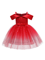 Toddler Girls Paillette Princess Dress Pageant Gown