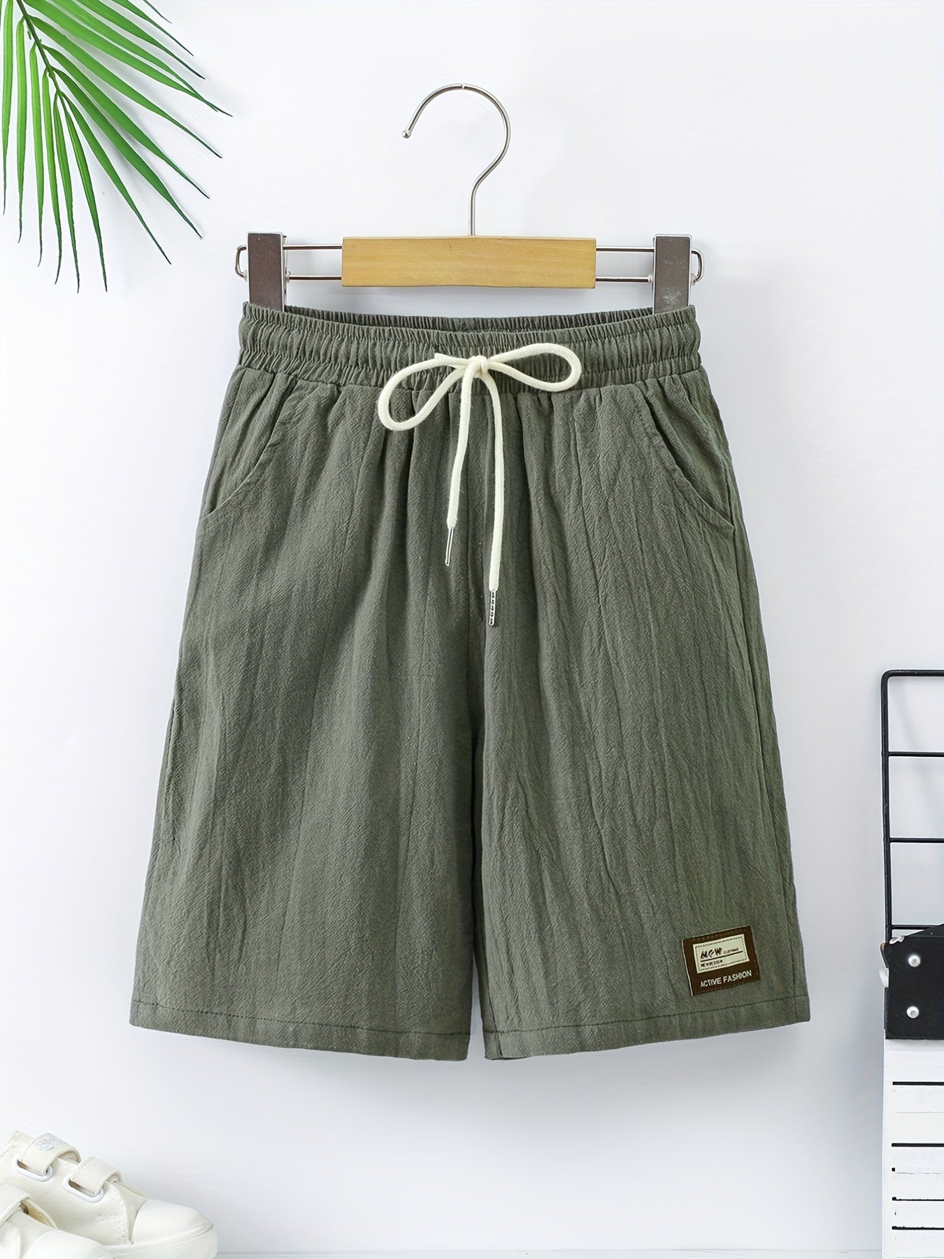 Boys Elastic Waist Creative Shorts Quick Drying for Summer
