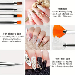 15pcs Nail Painting Brushes Nail Art Brushes Nail Art Tool