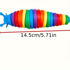 Colorful Twist Slug Toys for Stress Relief